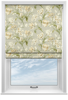 Laura Ashley Gosford, Sage - Twist&Fit Roman Blind